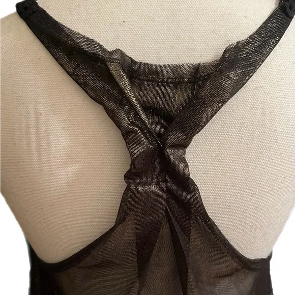 Free People Women’s Sheer Metallic Racerback Tank - Picture 6 of 7